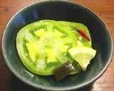 青いトマトの塩麹漬け作り方4写真