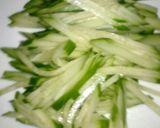 ♥簡単さっぱりカニカマの酢の物♥作り方1写真