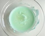 ブルーキュラソーのレアチーズケーキ作り方3写真