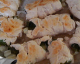 お弁当にも✿鶏ささみで 大葉ネギ巻き焼き作り方9写真