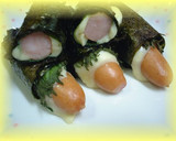 ウインナーの海苔シソちー巻き焼き作り方6写真