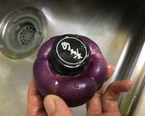 紫パプリカと玉ねぎの豆乳マヨ和え作り方1写真