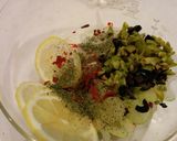 秋鮭がしっとり！香味野菜とオリーブマリネ作り方5写真