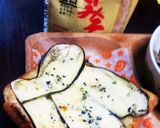 簡単♫茄子の味噌マヨチーズトースト作り方4写真