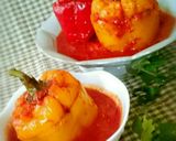 もち麦inパプリカ肉詰め トマトソース作り方19写真