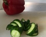 きゅうりの木の葉切り作り方6写真