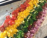 レインボーカラーなストライプピッツァ作り方5写真