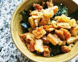 一人ご飯にも♡生姜風味の目玉焼き丼作り方5写真