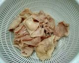 大好きな鶏皮味噌煮作り方1写真