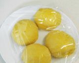 ちぎりぱん★ミニオン♡パン生地はHB作り方3写真