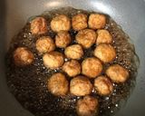 肉団子と茄子の甘酢だれ作り方7写真