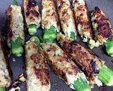 オクラのカレー風味ロールバーグ作り方9写真