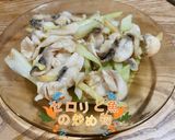セロリと魚の炒め物作り方4写真