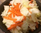 夏の余ったそうめんon野菜炒め!!作り方3写真