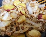 豚バラと根菜の甘酢あん炒め作り方4写真