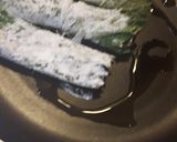 蒲焼き缶詰のシソ巻きサンマソテー作り方3写真