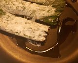 蒲焼き缶詰のシソ巻きサンマソテー作り方4写真