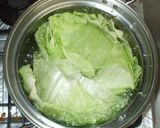 和風ロールキャベツ♪簡単枝豆入り作り方3写真