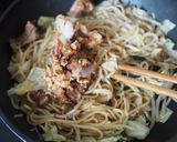 がっつり飯！唐揚げ焼きスパ作り方3写真