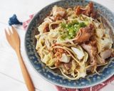 がっつり飯！唐揚げ焼きスパ作り方4写真