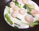 調味料2つ！ホタテの中華風クリーム煮作り方2写真