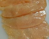 鶏胸肉薄切りのバジルチーズ巻き作り方1写真