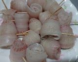 太刀魚のロール唐揚げ作り方2写真