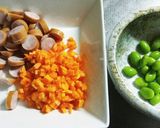 イカの塩辛入り♪洋風焼きピラフ♥作り方1写真