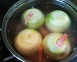 丸ごと玉ねぎの、コンソメ煮作り方2写真