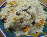 簡単感嘆！とまーす薄味きのこ炊き込み御飯作り方2写真