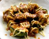 棒棒鶏たれ〜焼肉のタレで＊南瓜サラダ作り方5写真