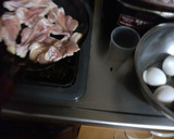 余った焼き肉のタレで　手羽元と卵の煮物　作り方2写真