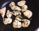 香ばしい♡ 黒ゴマ甘ダレチキン♬作り方5写真