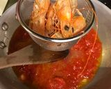 天使の海老でトマトスープパスタ作り方4写真