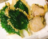 薄力粉で卵なしの天ぷら〜大葉と鰹の天ぷら作り方4写真