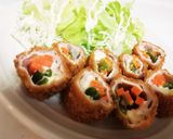 チーズが美味しい☆母のチーズ巻きフライ☆作り方6写真