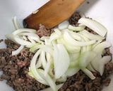 ひき肉とキャベツの卵とじ煮作り方3写真