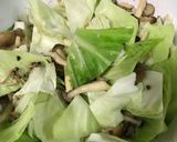 ひき肉とキャベツの卵とじ煮作り方4写真