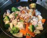 バカタレ れんこんと野菜の豚肉炒め作り方5写真