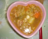 ルクで★栄養たっぷり★お豆と野菜のスープ作り方4写真