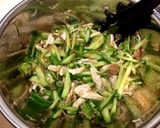 ササミときゅうりの梅肉サラダ作り方3写真