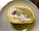 茹で栗で♪マロンクリーム☆ロールケーキ作り方7写真