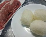簡単！タレが美味しい肉巻きおにぎり作り方2写真