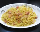 卵の黄身とベーコンのローマ風カルボナーラ作り方8写真