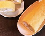 茹で栗で♪マロンクリーム☆ロールケーキ作り方8写真