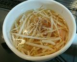 超簡単！もやしとハムの中華スープ作り方1写真