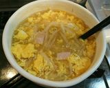 超簡単！もやしとハムの中華スープ作り方2写真