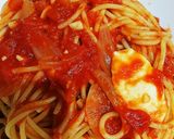トマトとモッツァレラのパスタ作り方7写真
