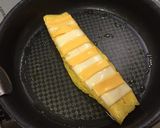 ストライプチーズでオーロラソースオムレツ作り方5写真