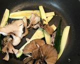 酢橘、舞茸、豚肉のおつまみサラダ作り方4写真